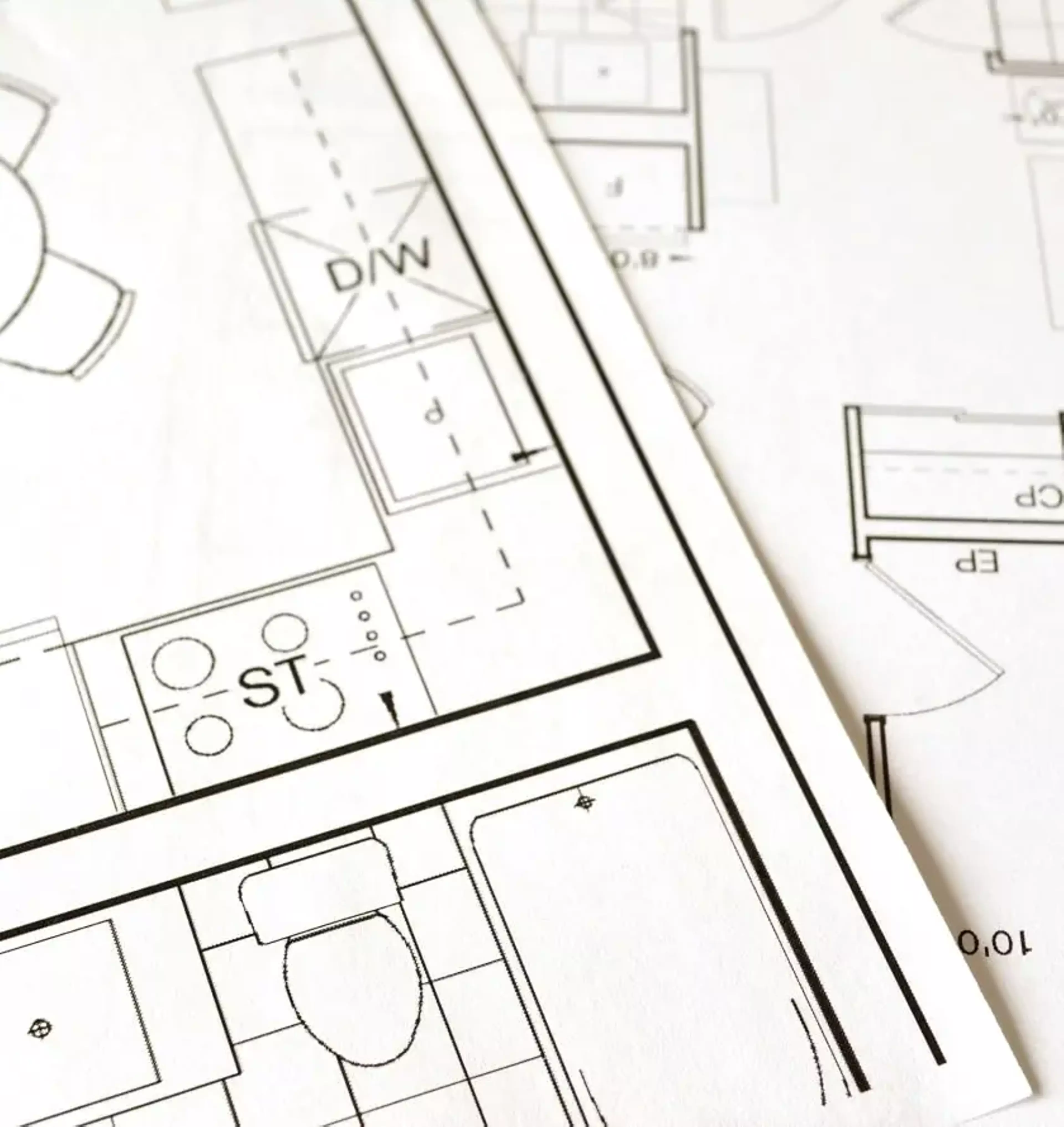 Blueprint of Architecture for a construction project.